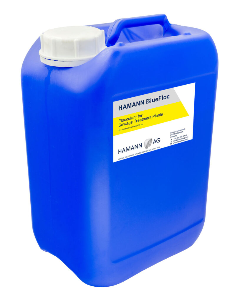 HAMANN BlueFloc flocculant for sewage treatment plants